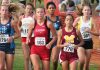 WEBMonte Vista's Celina Lepe (776 bib) takes the early lead in Saturday's San Diego Section Division III girls championship race. Photo by Phillip Brents.jpg