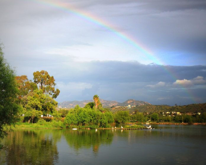 The Healing Place, Rainbow over Lindo Lake, photo by Cynthia Robertson.JPG