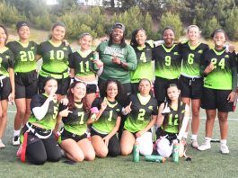 Women’s flag football debuts: A league of their own